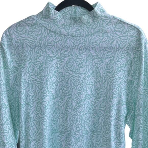 Croft & Barrow 100% Cotton Shirt High Neck Stretch Lightweight Top Size XXL - Picture 3 of 9